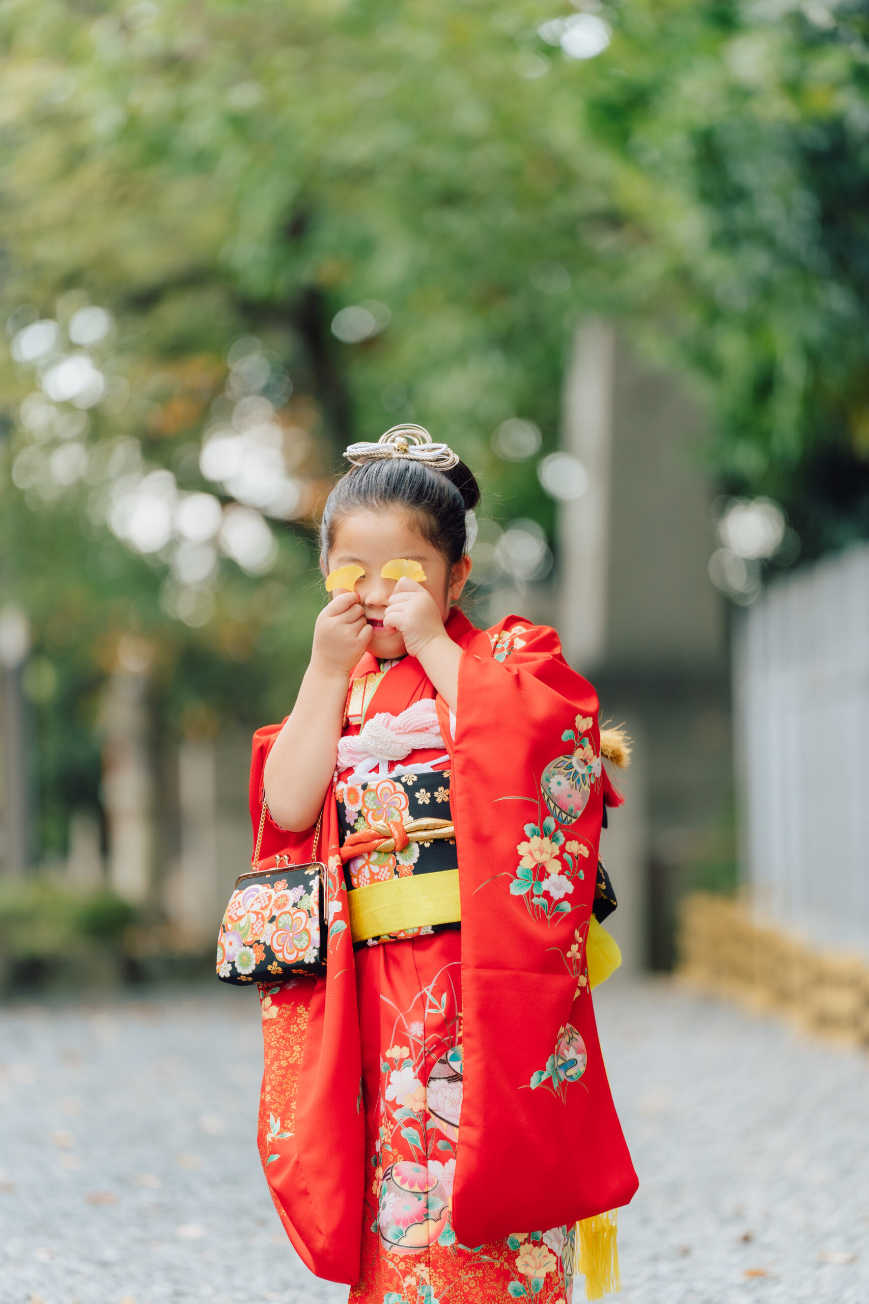 Kimono couple — night glow and soft smiles