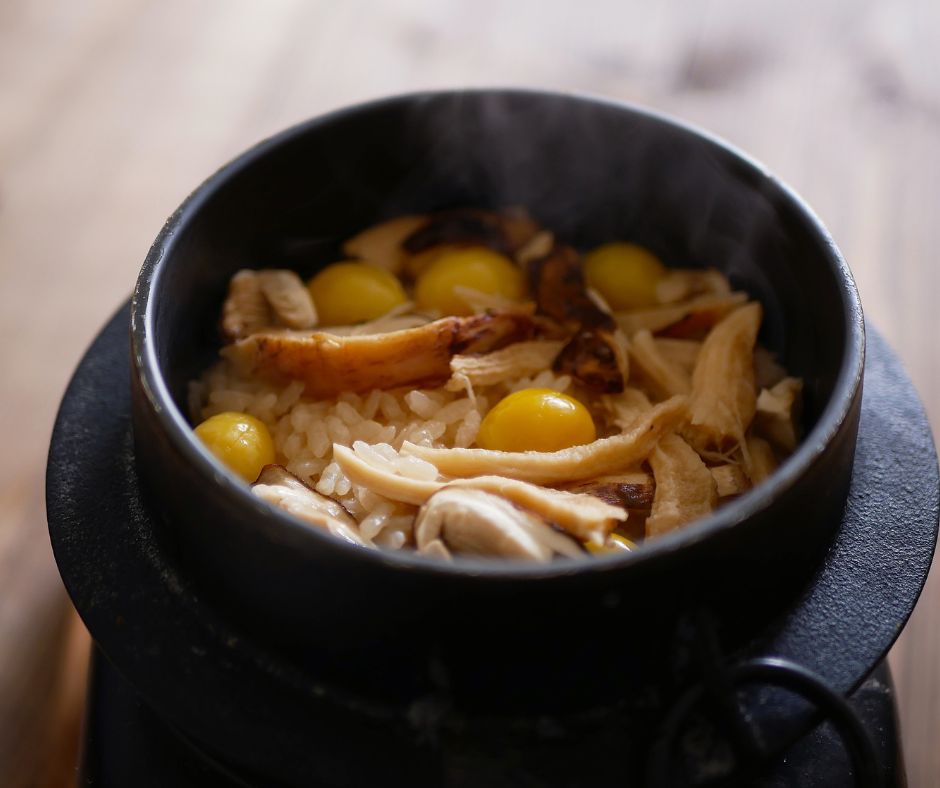 Quiet stone path framed by autumn colors