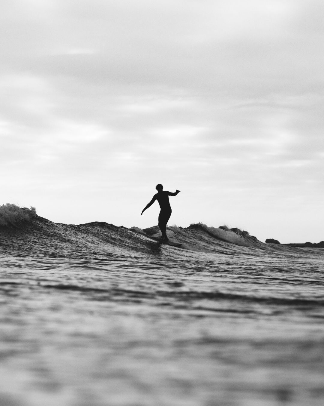 Surfers waiting for sets