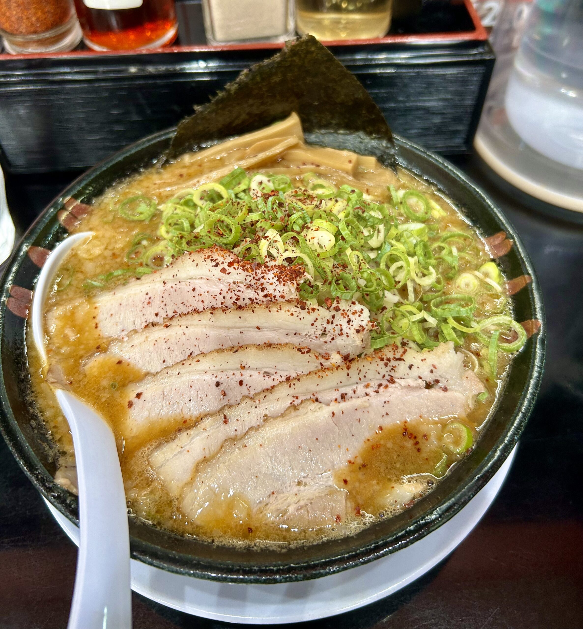 Ramen bowl close-up