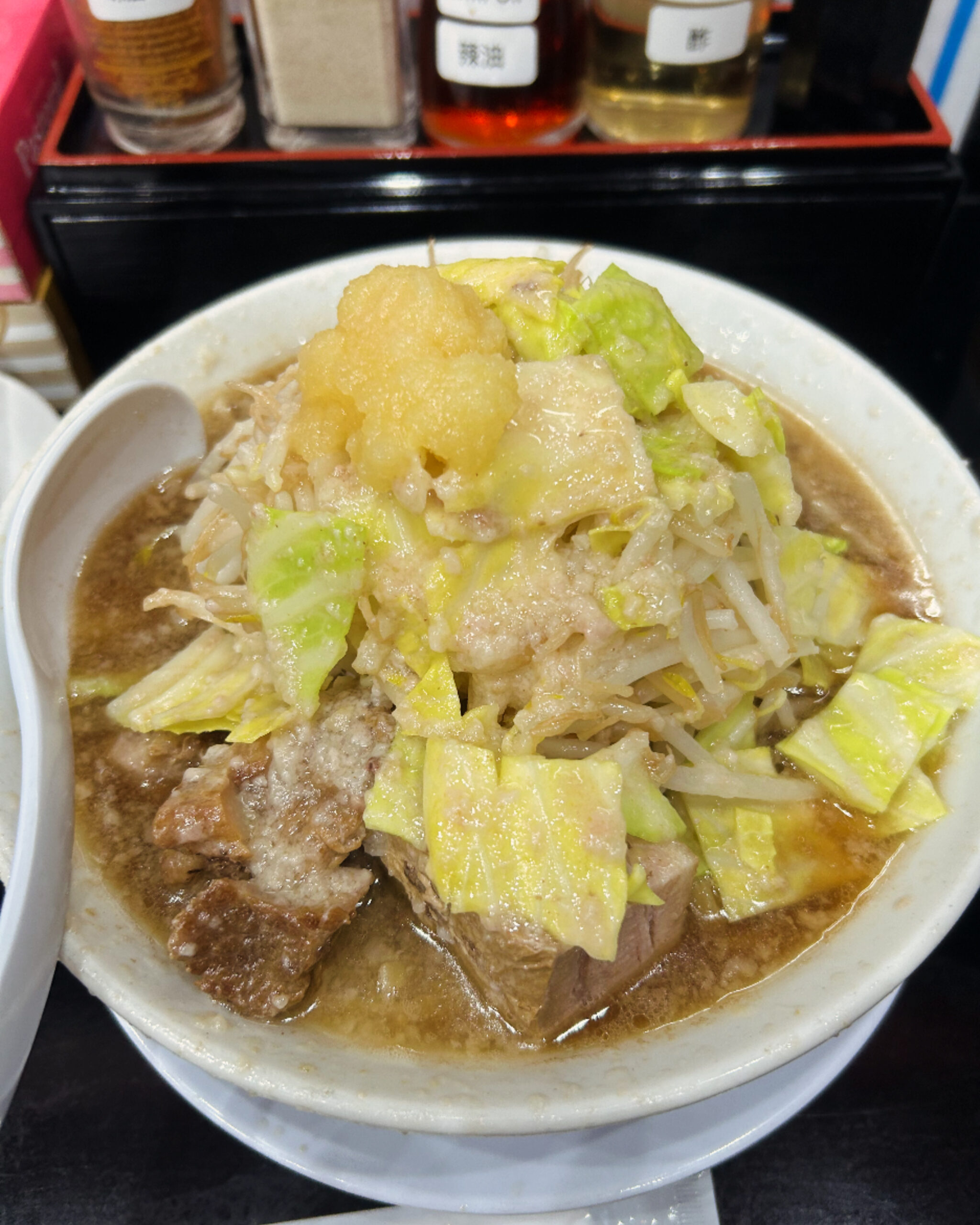 Menu board and toppings