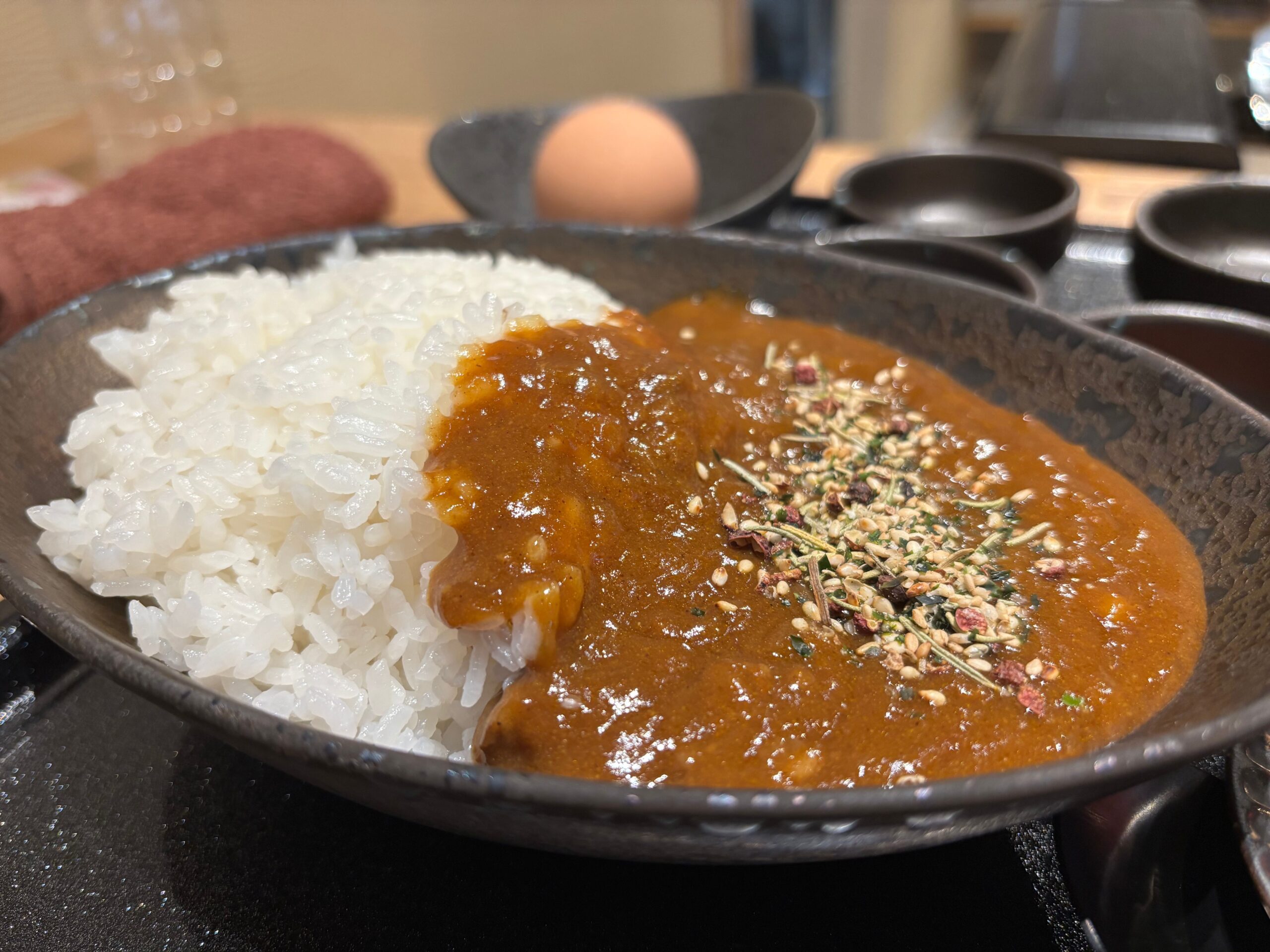 Sukiyaki simmering in an iron pot