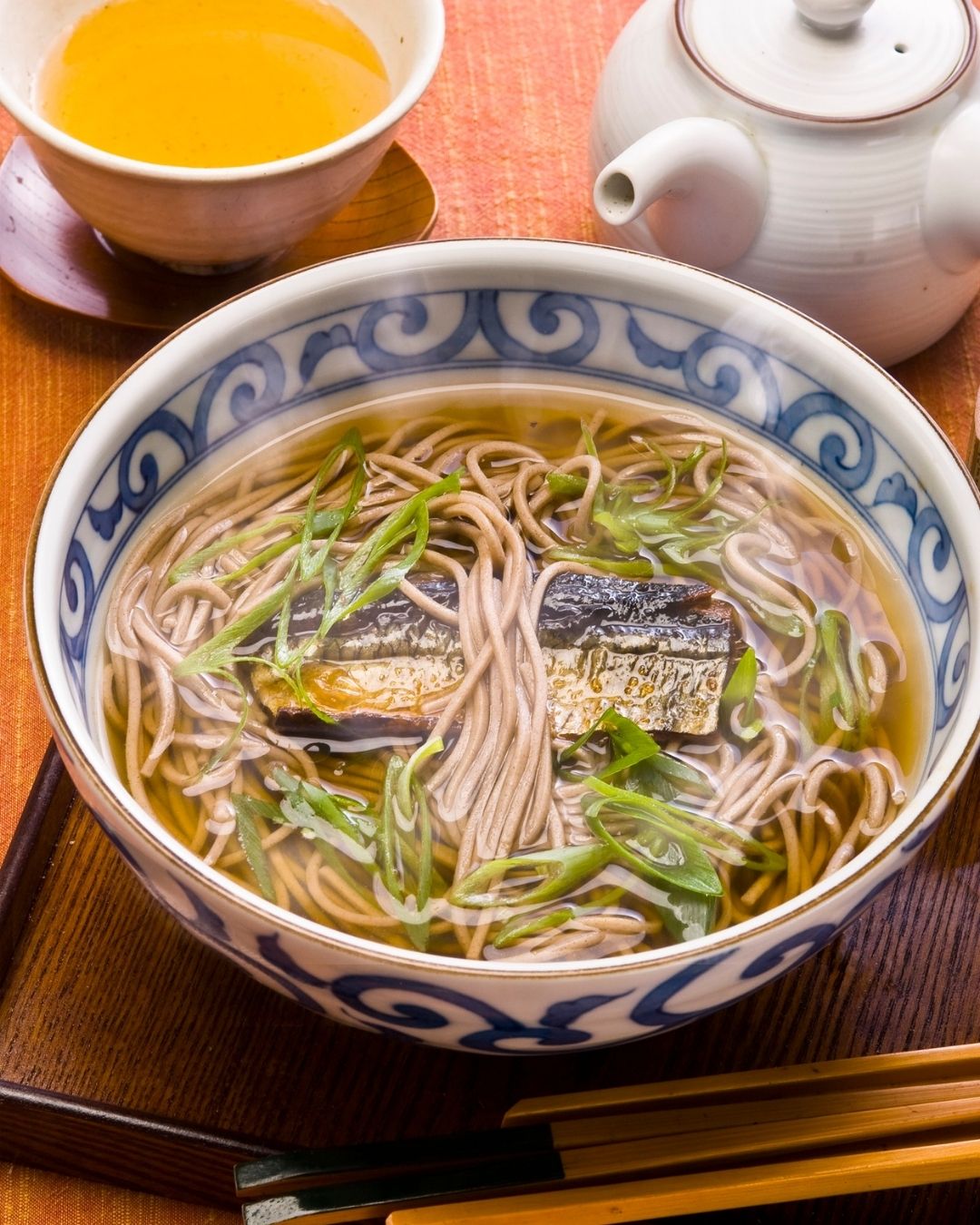 Modern toshikoshi soba at home